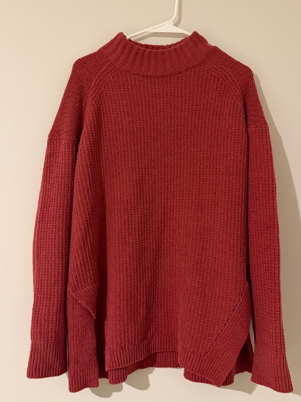 A New Day Dusty Rose Ribbed Mock Neck Sweater Women’s Medium
